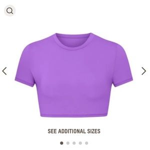 Skims super cropped T-shirt - xxs